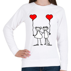 PRINTFASHION Couples - Női pulóver - Fehér