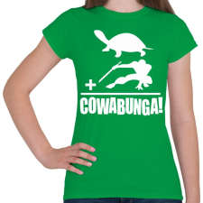 PRINTFASHION Cowabunga 1 - Női póló - Zöld női póló