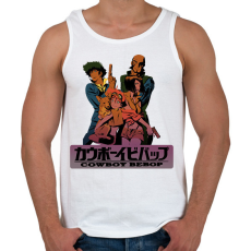 PRINTFASHION Cowboy Bebop Anime - Férfi atléta - Fehér