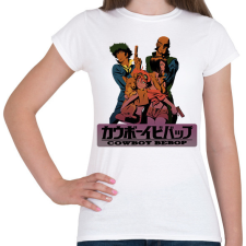 PRINTFASHION Cowboy Bebop Anime - Női póló - Fehér női póló