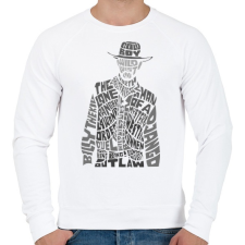 PRINTFASHION Cowboy - Férfi pulóver - Fehér férfi pulóver, kardigán