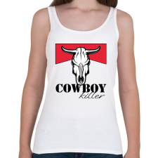 PRINTFASHION Cowboy killer - Női atléta - Fehér női trikó