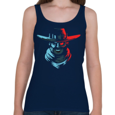 PRINTFASHION Cowboy - Női atléta - Sötétkék női trikó