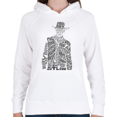 PRINTFASHION Cowboy - Női kapucnis pulóver - Fehér