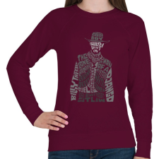 PRINTFASHION Cowboy - Női pulóver - Bordó női pulóver, kardigán