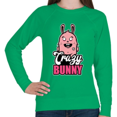 PRINTFASHION Crazy Bunny - Női pulóver - Zöld