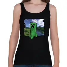 PRINTFASHION creeper2 - Női atléta - Fekete női trikó