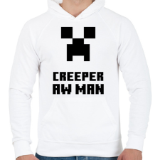 PRINTFASHION creeper aw man - Férfi kapucnis pulóver - Fehér férfi pulóver, kardigán