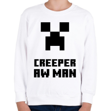 PRINTFASHION creeper aw man - Gyerek pulóver - Fehér gyerek pulóver, kardigán