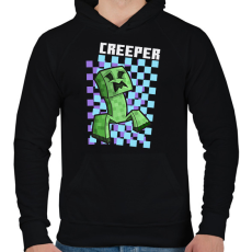 PRINTFASHION Creeper - Férfi kapucnis pulóver - Fekete