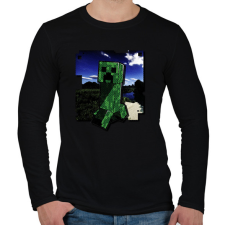 PRINTFASHION Creeper (képregény stílus) - Férfi hosszú ujjú póló - Fekete férfi póló