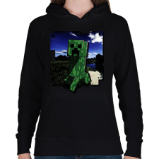 PRINTFASHION Creeper (képregény stílus) - Női kapucnis pulóver - Fekete női pulóver, kardigán