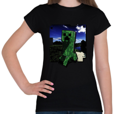 PRINTFASHION Creeper (képregény stílus) - Női póló - Fekete női póló
