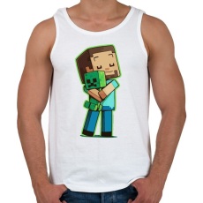 PRINTFASHION Creeper Needs Love - Férfi atléta - Fehér