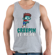 PRINTFASHION Creepin It Real - Férfi atléta - Sport szürke atléta, trikó