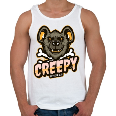 PRINTFASHION Creepy Hyenas - Férfi atléta - Fehér