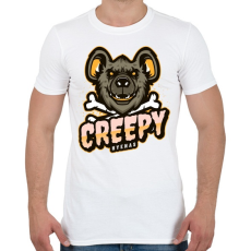 PRINTFASHION Creepy Hyenas - Férfi póló - Fehér