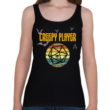PRINTFASHION Creepy player - Női atléta - Fekete női trikó