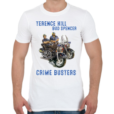 PRINTFASHION crime busters - Férfi póló - Fehér férfi póló