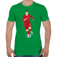 PRINTFASHION Cristiano Ronaldo - Férfi póló - Zöld férfi póló