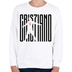 PRINTFASHION Cristiano Ronaldo - Gyerek pulóver - Fehér