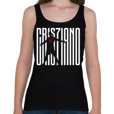 PRINTFASHION Cristiano Ronaldo - Női atléta - Fekete női trikó