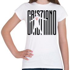 PRINTFASHION Cristiano Ronaldo - Női póló - Fehér
