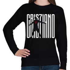 PRINTFASHION Cristiano Ronaldo - Női pulóver - Fekete