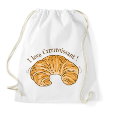 PRINTFASHION Croissaint - Sportzsák, Tornazsák - Fehér tornazsák