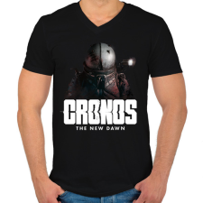 PRINTFASHION Cronos: The New Dawn - Férfi V-nyakú póló - Fekete férfi póló