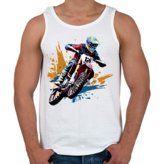 PRINTFASHION Cross - Férfi atléta - Fehér