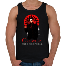 PRINTFASHION CROWLEY-KING OF HELL - Férfi atléta - Fekete