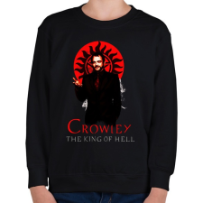PRINTFASHION CROWLEY-KING OF HELL - Gyerek pulóver - Fekete gyerek pulóver, kardigán