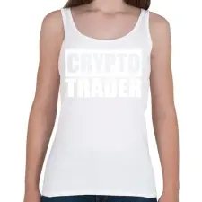 PRINTFASHION Crypto Trader - Női atléta - Fehér női trikó
