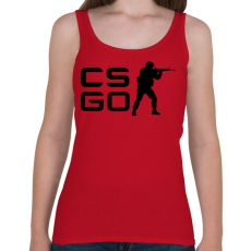 PRINTFASHION CS:GO - Női atléta - Cseresznyepiros