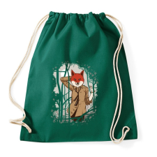 PRINTFASHION Csábító róka - Sportzsák, Tornazsák - Sötétzöld tornazsák