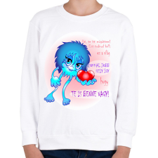 PRINTFASHION Csajozós póló - Gyerek pulóver - Fehér gyerek pulóver, kardigán