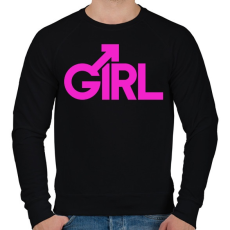 PRINTFASHION Csajszi - Férfi pulóver - Fekete