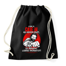 PRINTFASHION Csak a case ih ad nekem erőt - Sportzsák, Tornazsák - Fekete tornazsák