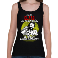 PRINTFASHION Csak a claas ad nekem erőt - Női atléta - Fekete női trikó