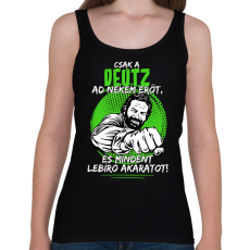 PRINTFASHION Csak a deutz ad nekem erőt - Női atléta - Fekete