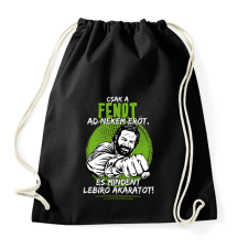 PRINTFASHION Csak a fendt ad nekem erőt - Sportzsák, Tornazsák - Fekete tornazsák