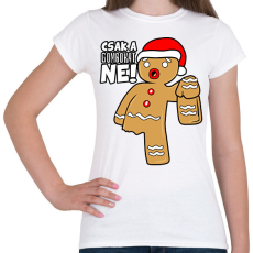 PRINTFASHION Csak a gombokat ne - Női póló - Fehér