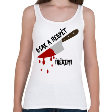 PRINTFASHION Csak a hegyét! - Női atléta - Fehér női felső