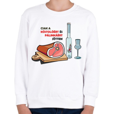 PRINTFASHION Csak a kóstolóért.. - Gyerek pulóver - Fehér