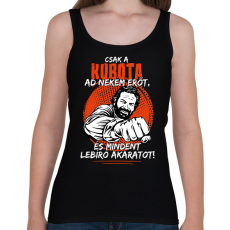 PRINTFASHION Csak a kubota ad nekem erőt - Női atléta - Fekete