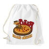 PRINTFASHION Csak a pizza miatt jöttem - Sportzsák, Tornazsák - Fehér