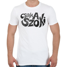 PRINTFASHION CSAK A SZOKI  - Férfi póló - Fehér