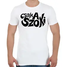 PRINTFASHION csak a szoki - Férfi póló - Fehér férfi póló