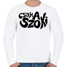 PRINTFASHION csak a szoki - Férfi pulóver - Fehér férfi pulóver, kardigán